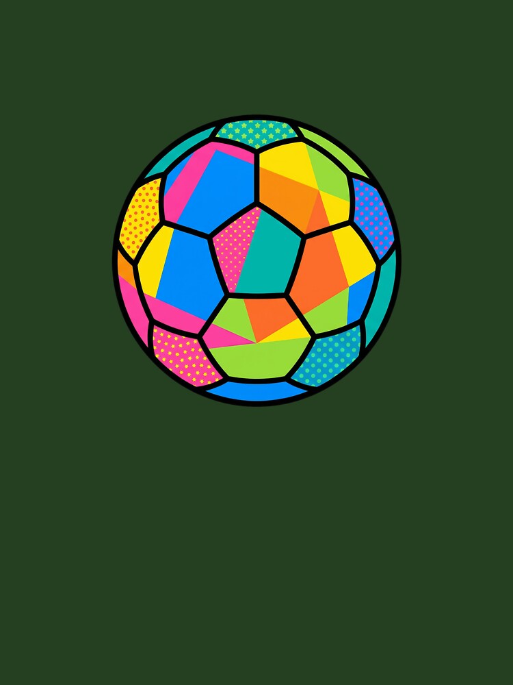 Retro Comic Book Style Paneled Sports Soccer Ball Graphic by Terry Bain