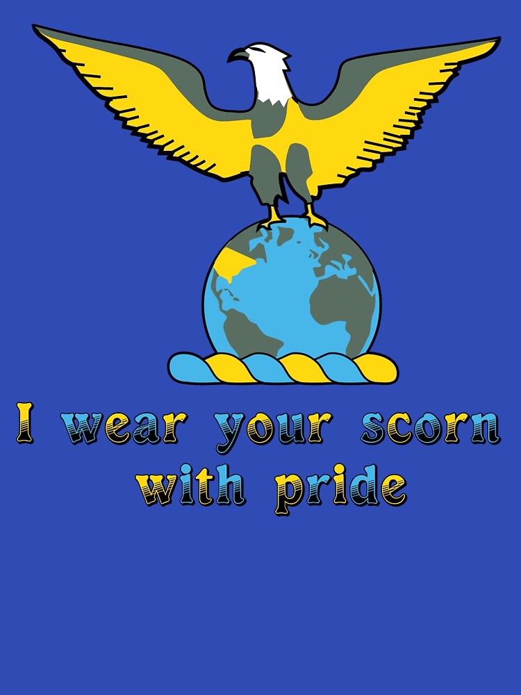 I wear your scorn with pride (eagle) by SolidEarthArt