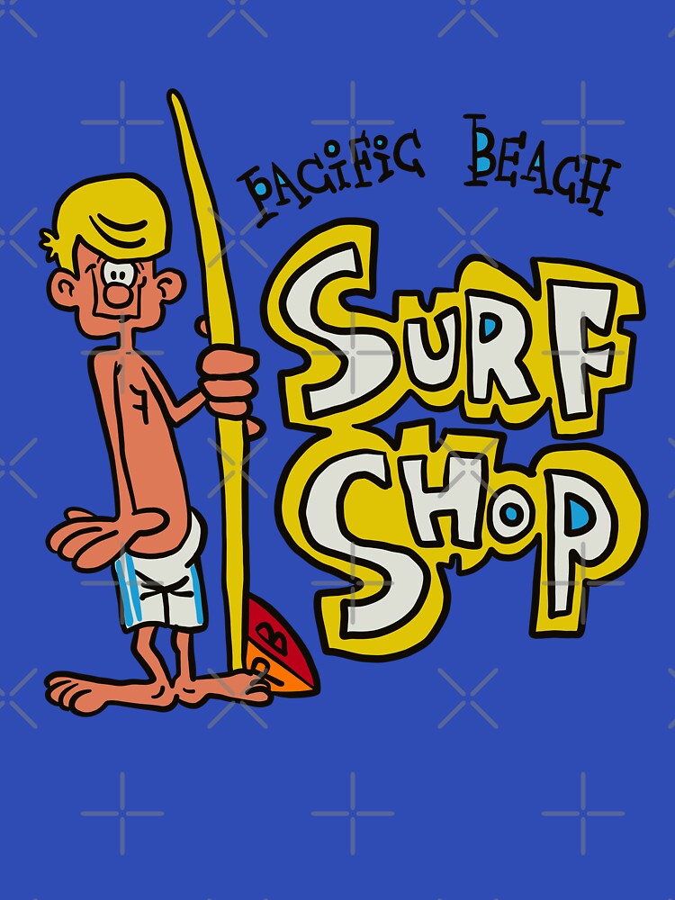 Murphy the Surfer - vintage retro sixties Pacific Beach Surf Shop CA. Big Wave rider by Kludoman