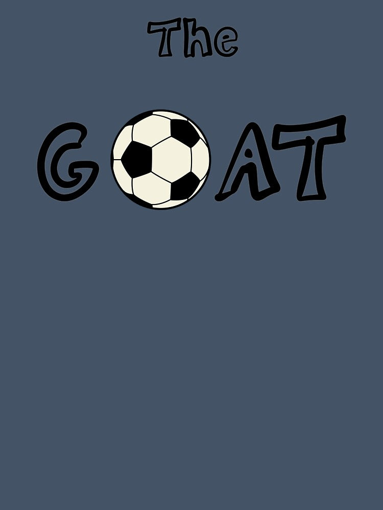Soccer GOAT Graphic T-Shirt, Greatest of All Time Football Fan Tee, Retro Minimalist Soccer Jersey Shirt, Unique Gift for Football Lovers by KiitosLtd