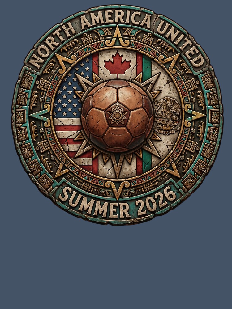 North America Soccer Emblem Crest by laughingshirts