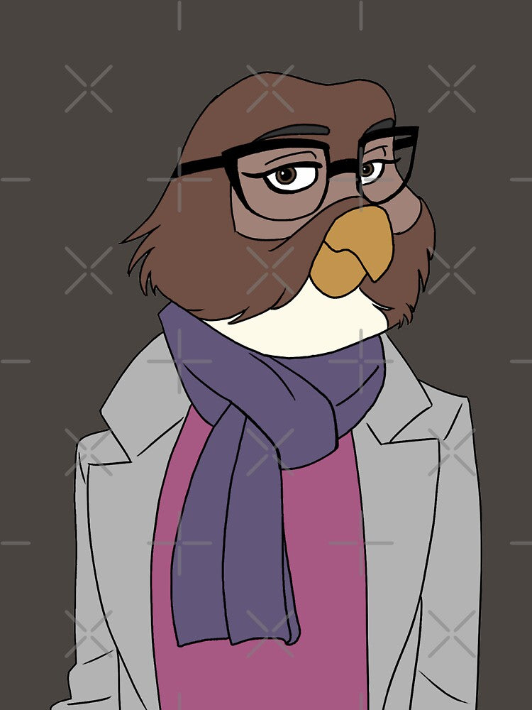 Stylish Owl Lady by pheebstheartist