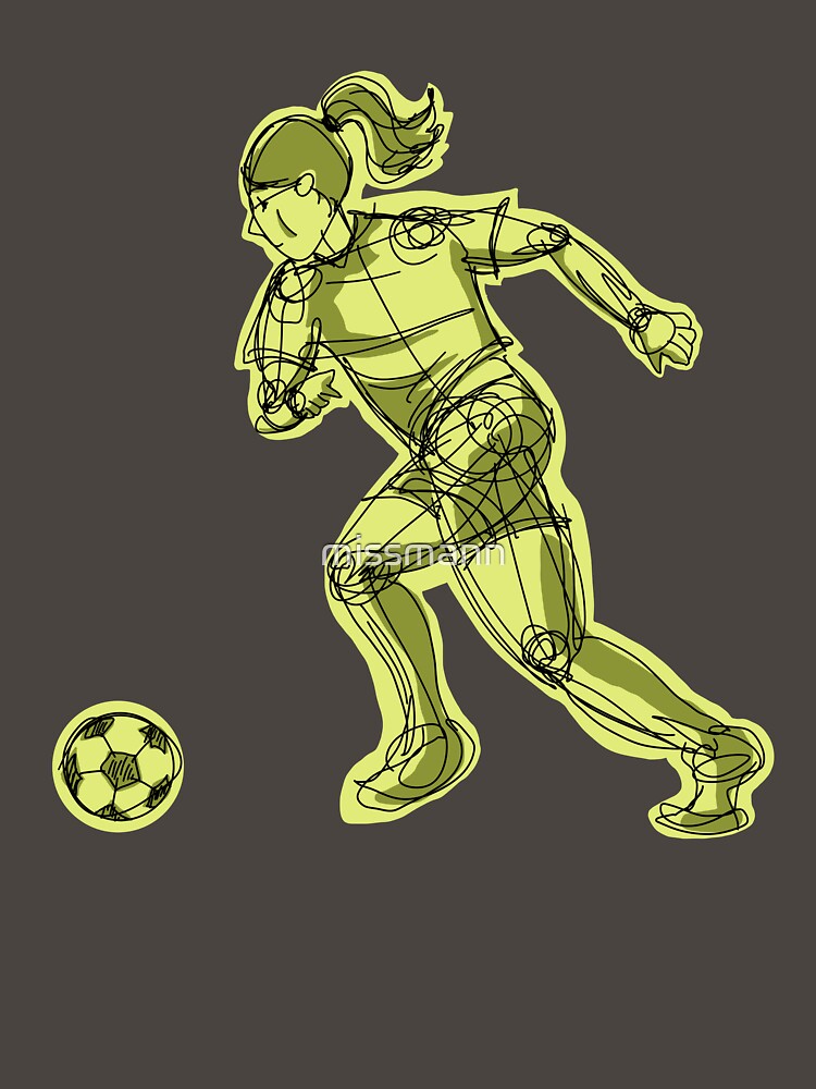 Charging Soccer with green background by missmann