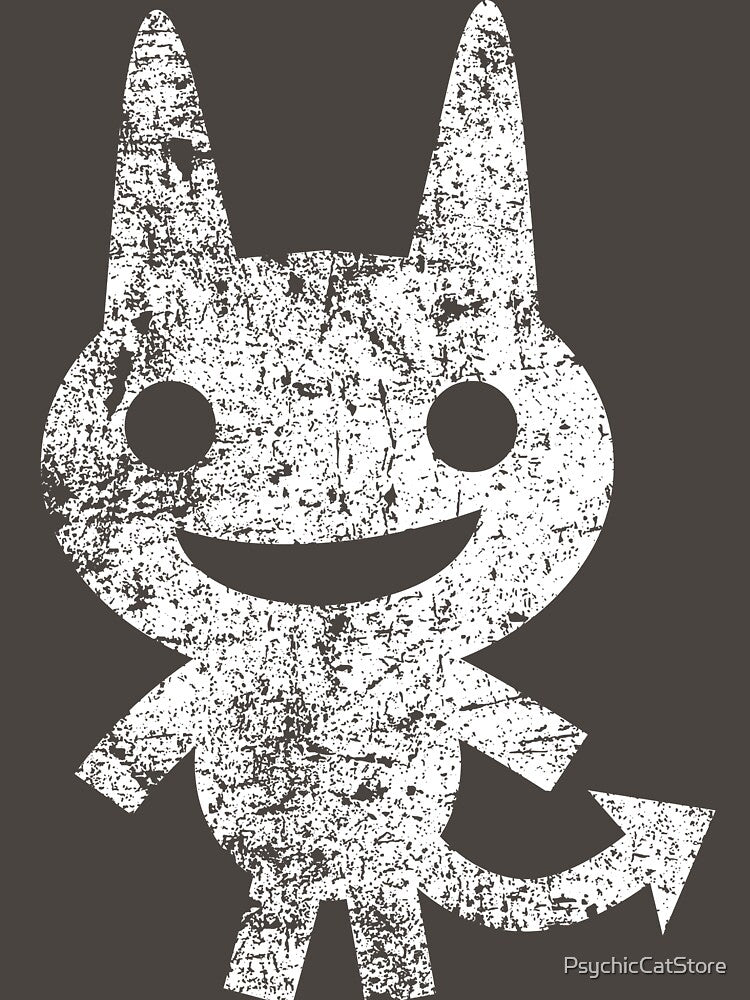Cute Happy Devil - White by PsychicCatStore