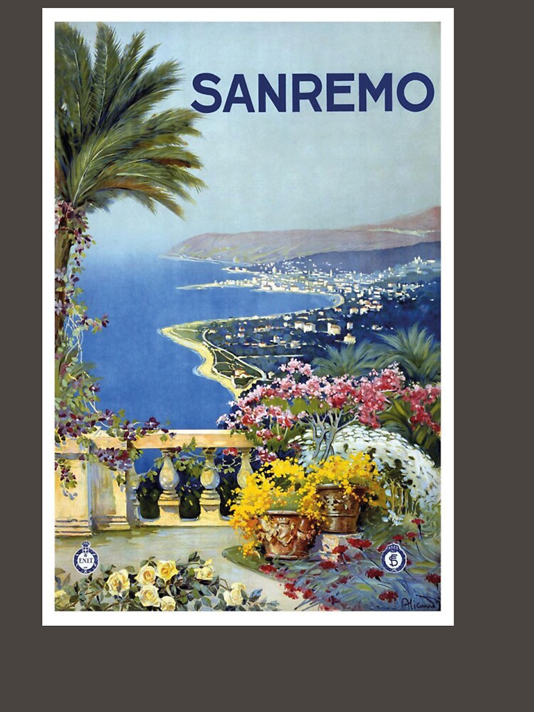 Sanremo Travel Poster– by cjgraphic
