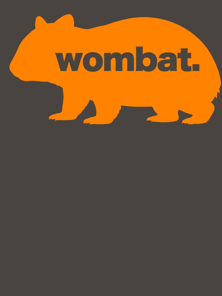 Orange Wombat Silhouette by pUNKnown