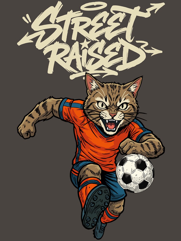 Street Raised Soccer Cat by CARPIO Creations