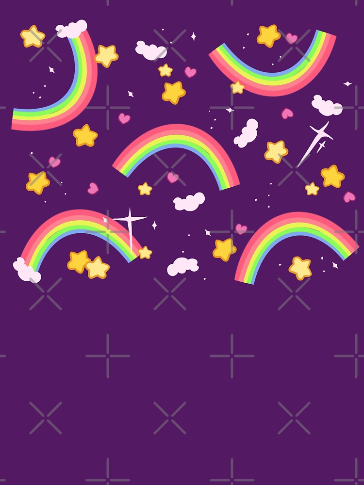 Rainbow star pattern by LisaMichelleArt