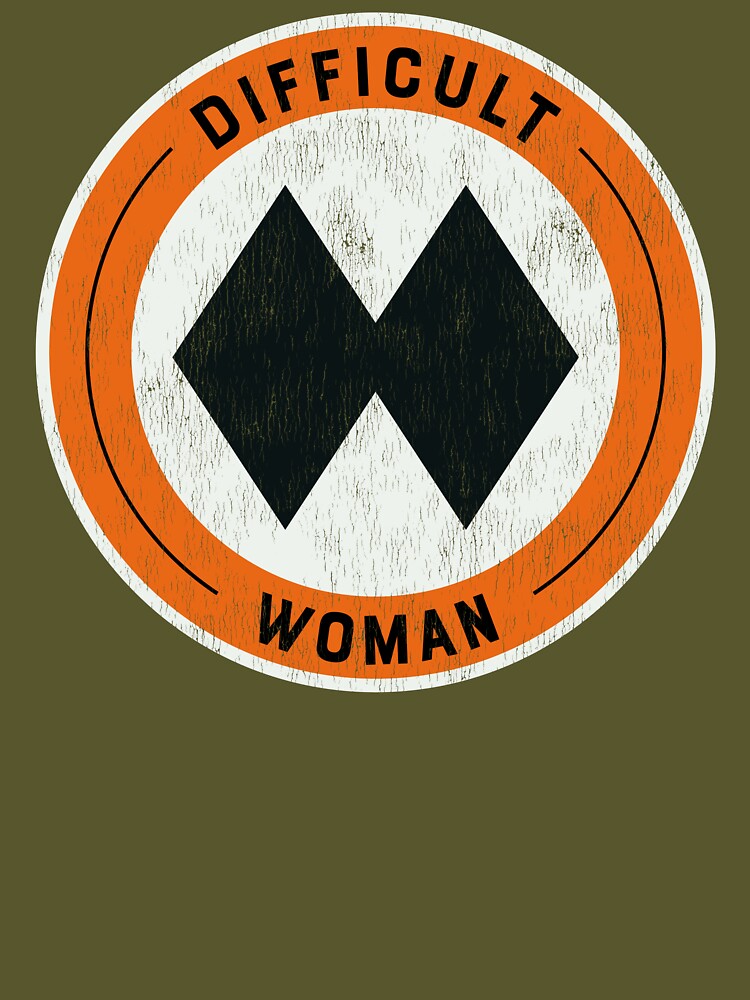 Difficult Woman - Double Black Diamond Skier by Design Sparkes