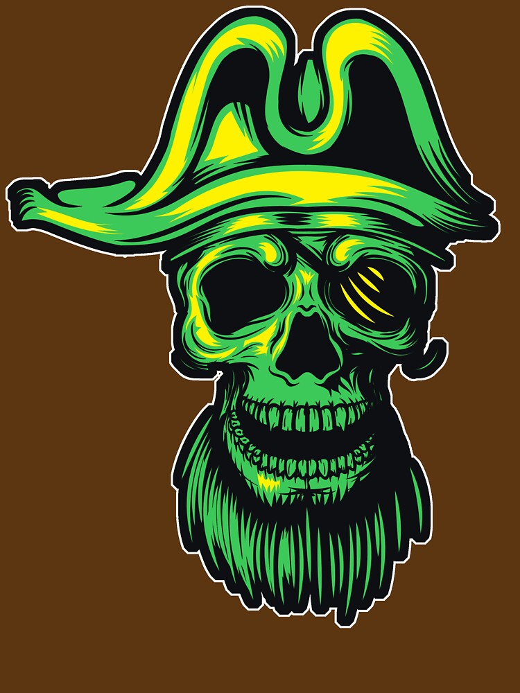 Green Pirate Skull by Fairyjam