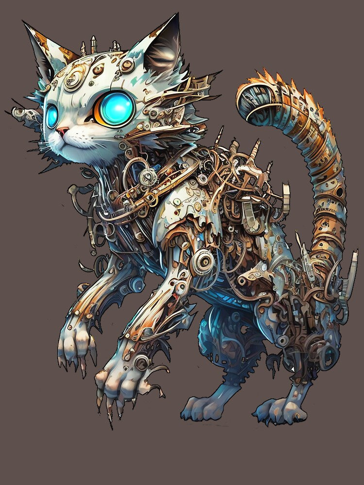 Magical Mechanical Meow - Cyber-Kitty of the Depths by DreamsGD