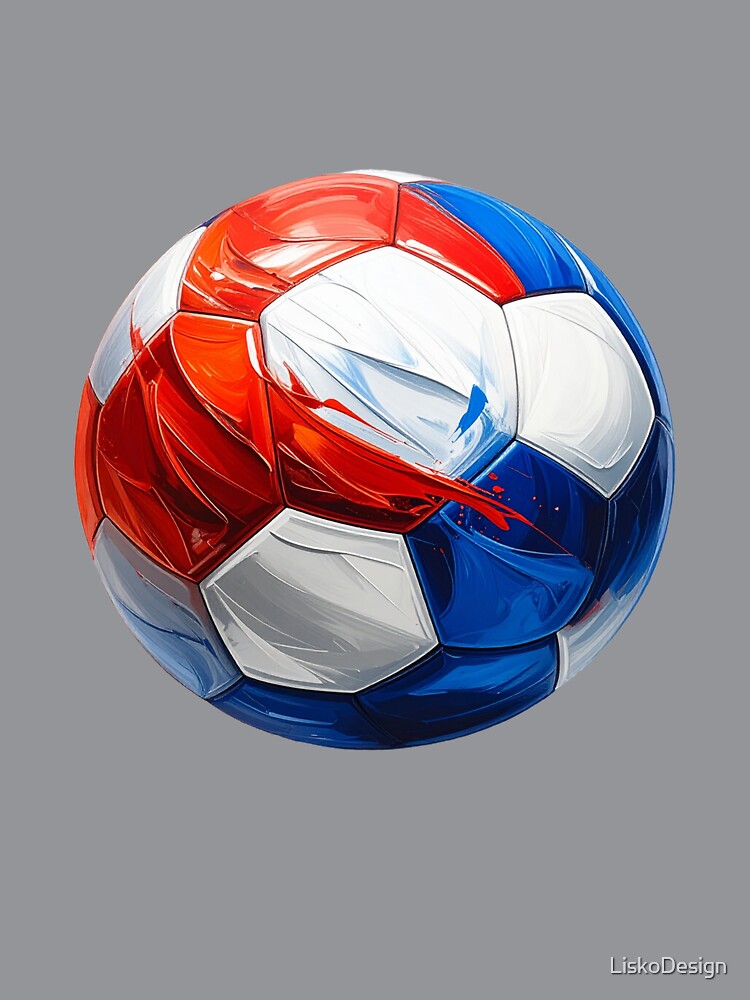 Football in red, white, and blue for Holland by LiskoDesign