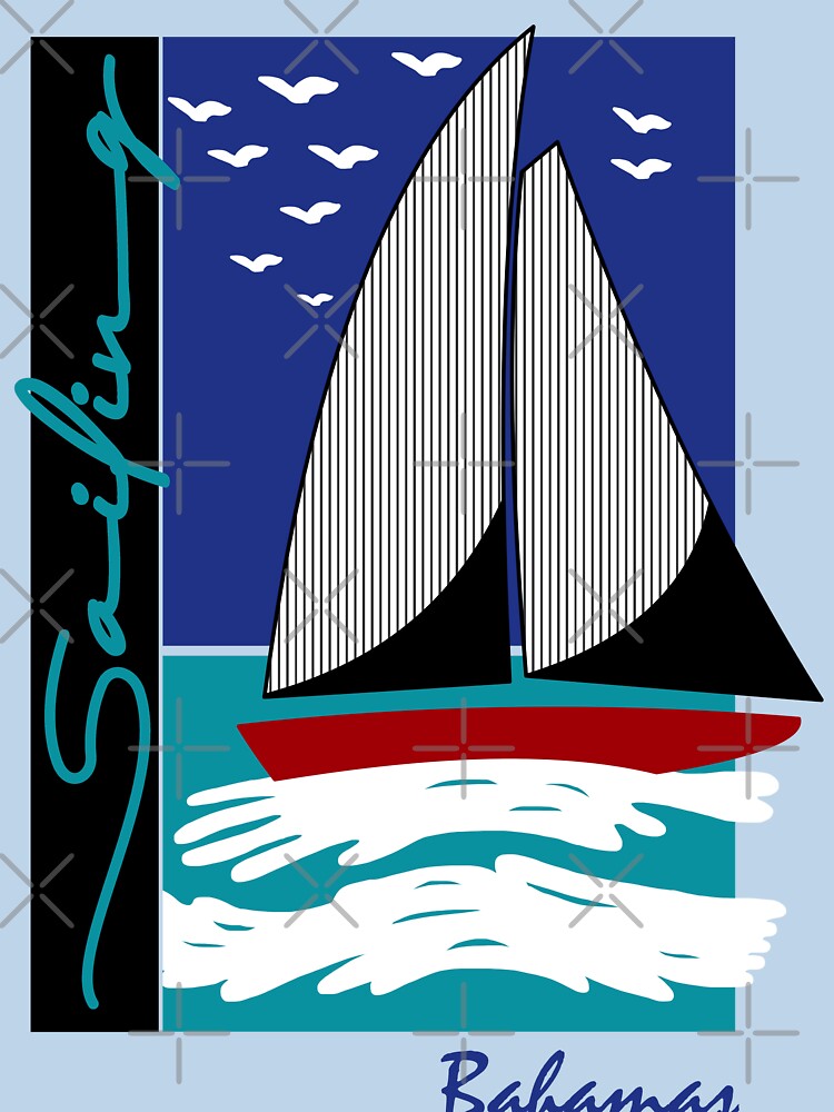 Retro Bahamas 'Sailing' (Worn By Brennan) Step Brothers Movie T-Shirt by acquiesce13
