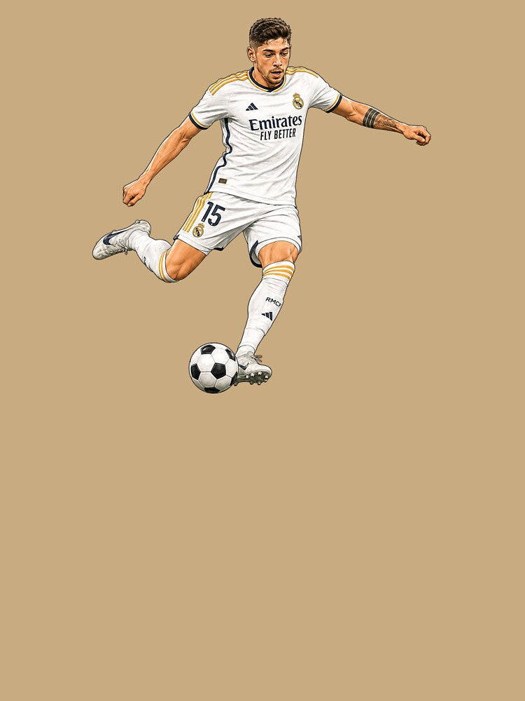 Federico Valverde - Real Madrid Football Player by Sports Boutique