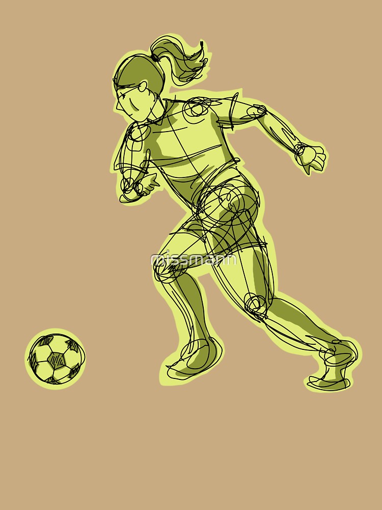 Charging Soccer with yellow background by missmann