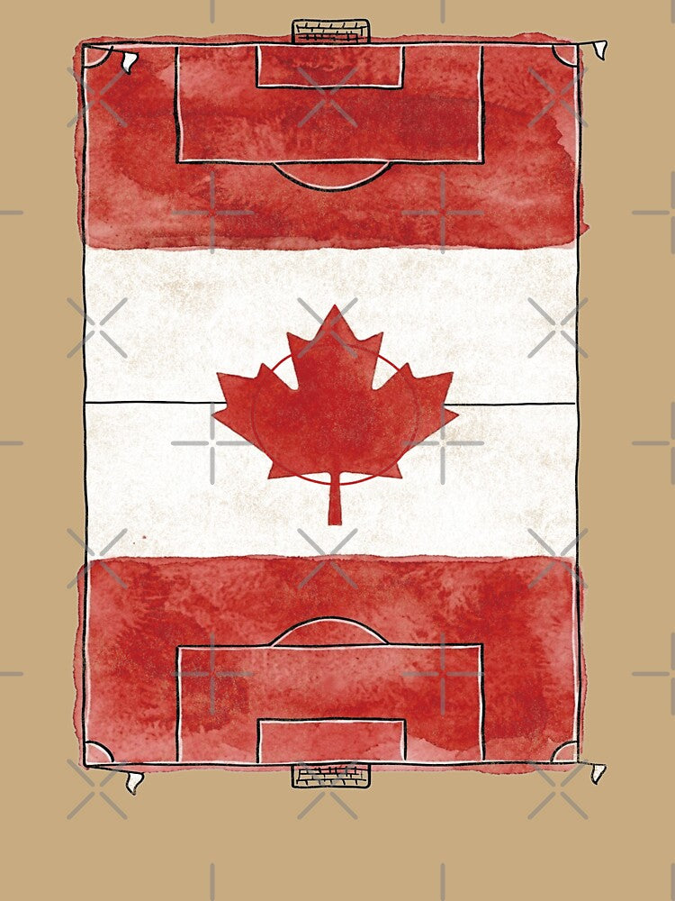 Vintage Canada Soccer Field Flag. vintage. by EunsooLee