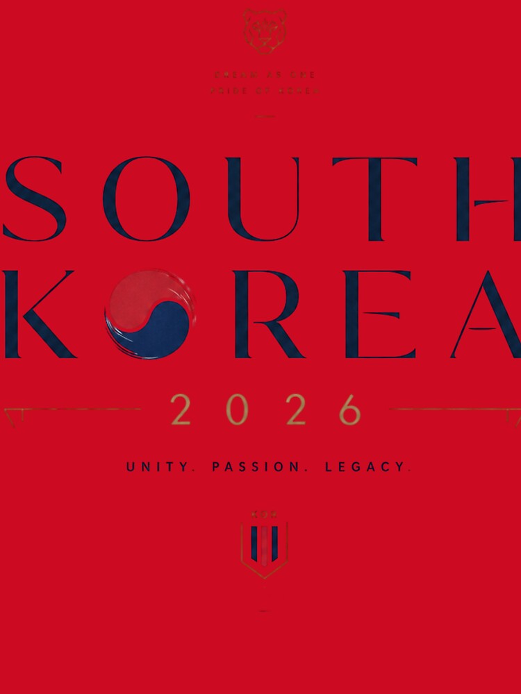 South Korea 2026 Football World Cup Glory | Taegeuk Warriors Fan Supporter Shirt by rushaib