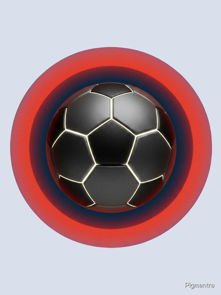 Neon Soccer Focus – Minimal Football Design by Pigmentra