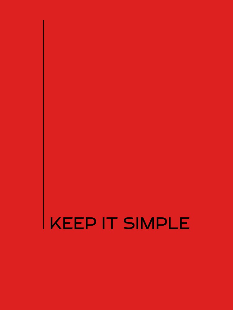 Keep It Simple – Minimalist Typography Design | Clean Modern Aesthetic Quote by ArcticFoxStudio
