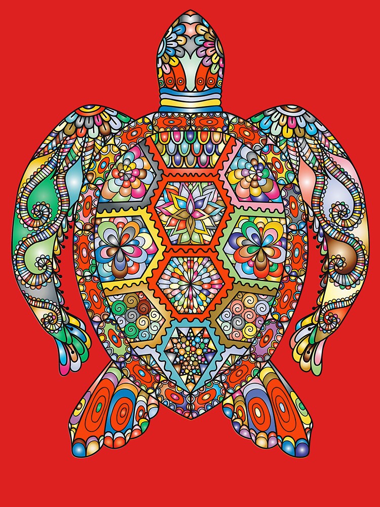 Turtle Multi Colour by Fairyjam