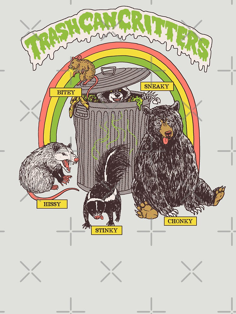 Trash Can Critters by wytrab8