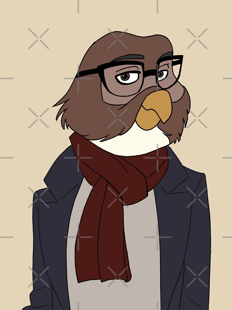Stylish Owl Gentleman by pheebstheartist
