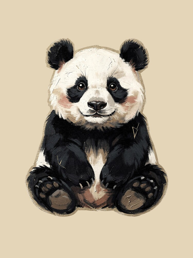 Whispers of the Canvas: The Painted Panda by T7xDesigns