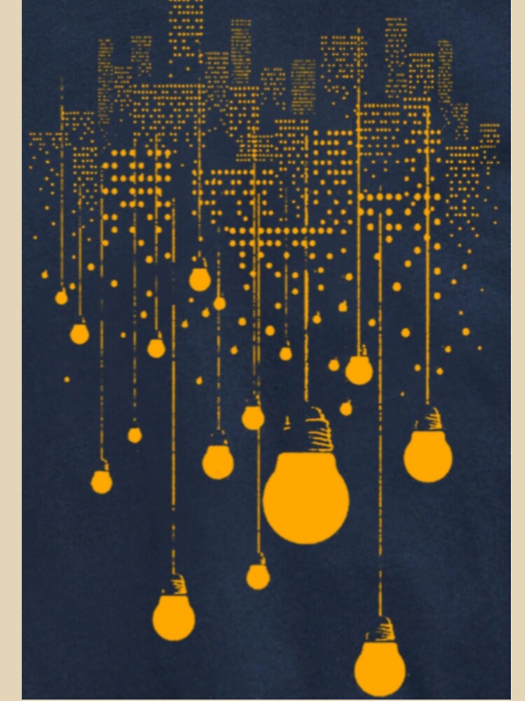 Lightening Bulbs Printed T-shirt by storeInsight