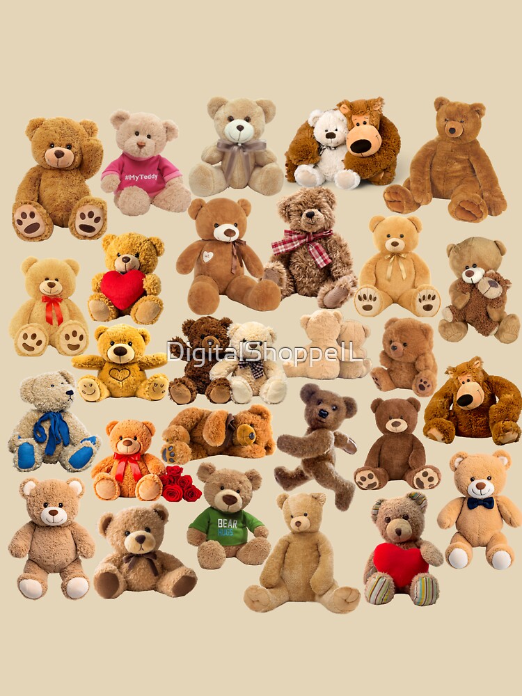 Cuddly Teddy Bears Pattern by DigitalShoppeIL