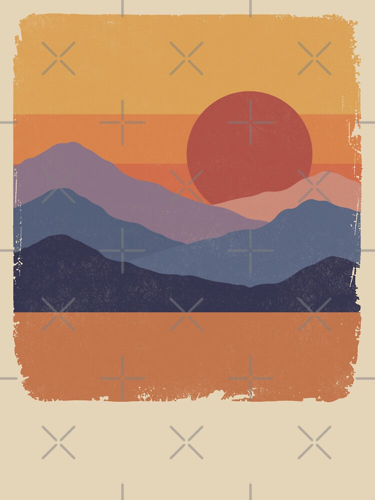 Mountain Sunset Vintage. #2 by EunsooLee