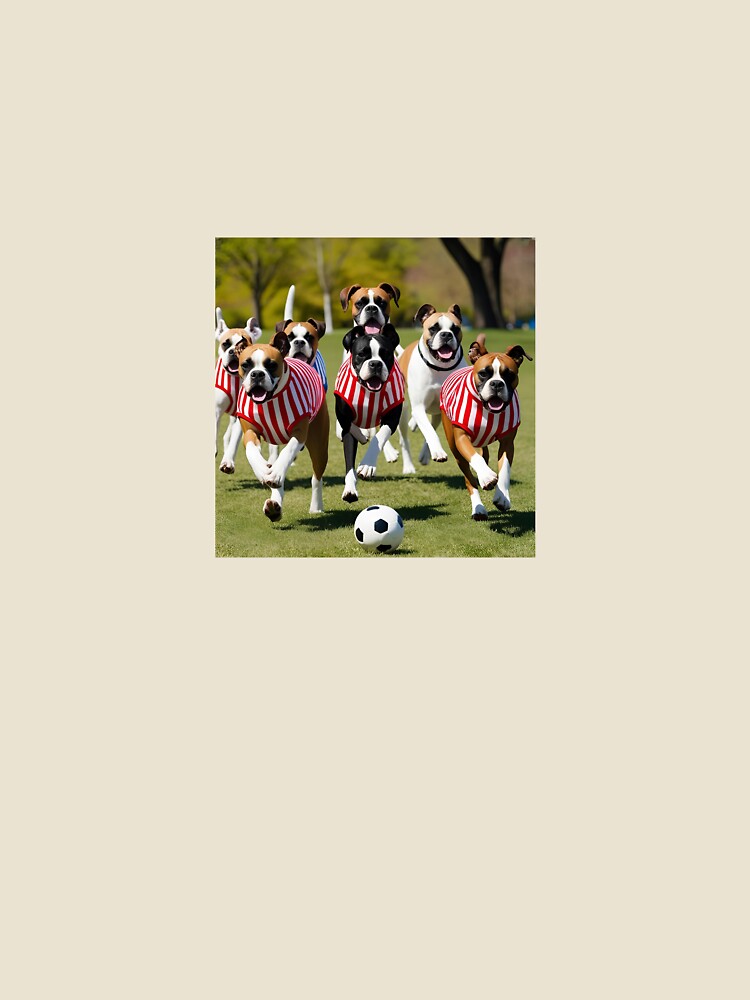 Boxers love football too! Soccer and Dog Lovers - Sunderland, Sheffield United, Southampton - Any dog, any colour by Humour House Designs