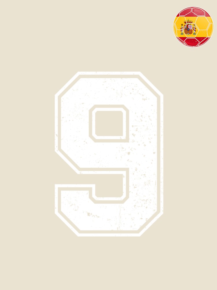 Spain Soccer Number 9 Vintage Sports Fan by KristenosNehk