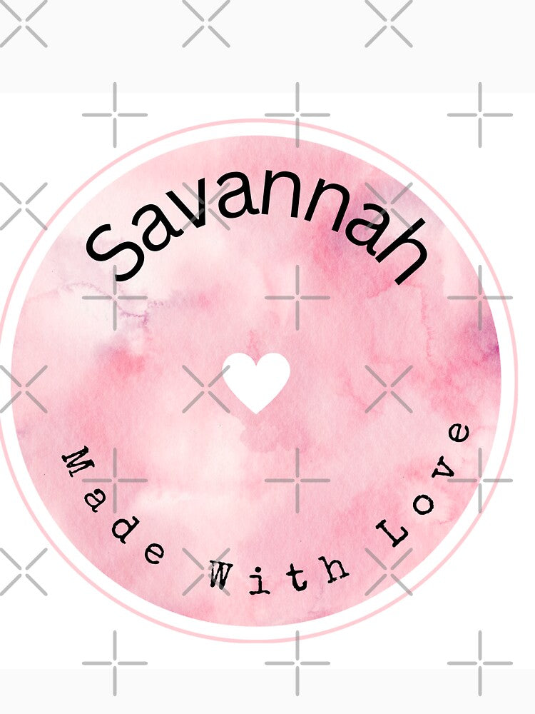 savanna NAME cute and pink by Yasmina Art