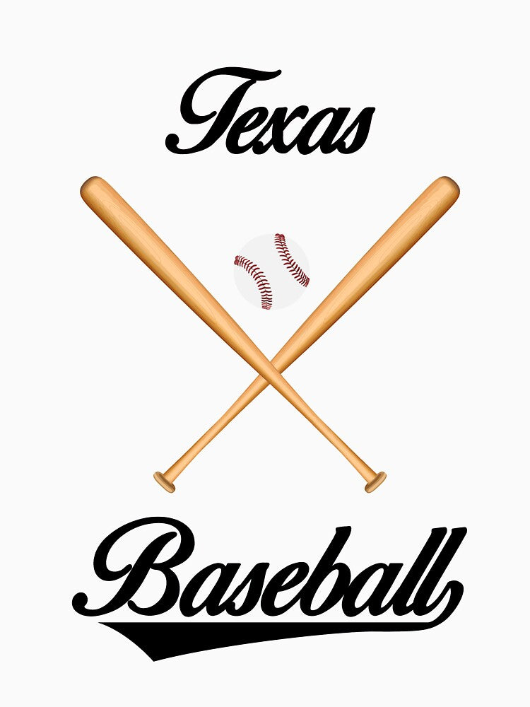 Texas Baseball T-Shirt for Men and Women by AllStarMerch