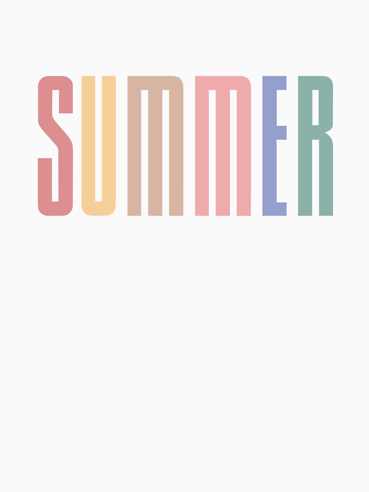 Summer Colorful Graphic Casual T-shirt by ThinkNature!
