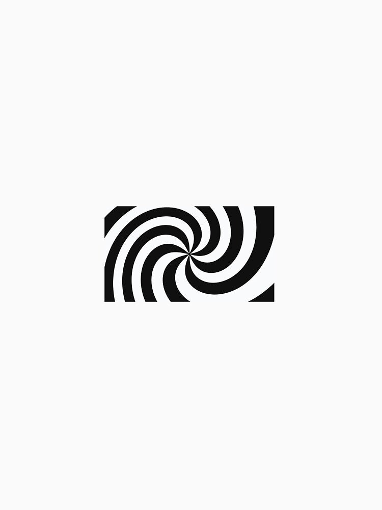 Hypnotic Black and White Spiral by FunnyStyleLine