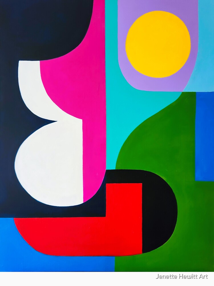 Colourful geometric design by Jenette Hewitt Art