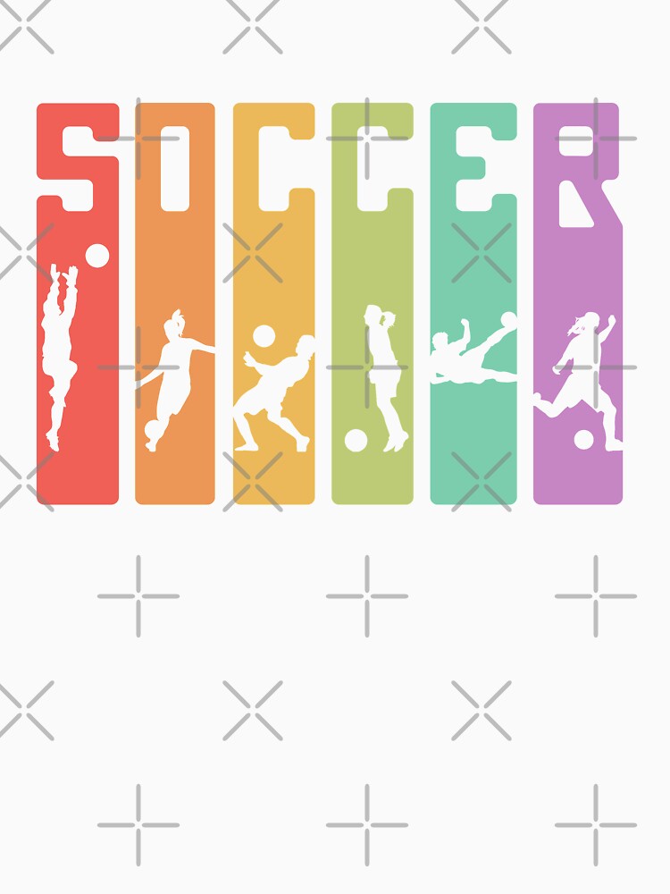 Retro Striped Soccer Design - Alyssa Koerber by Alyssa Koerber