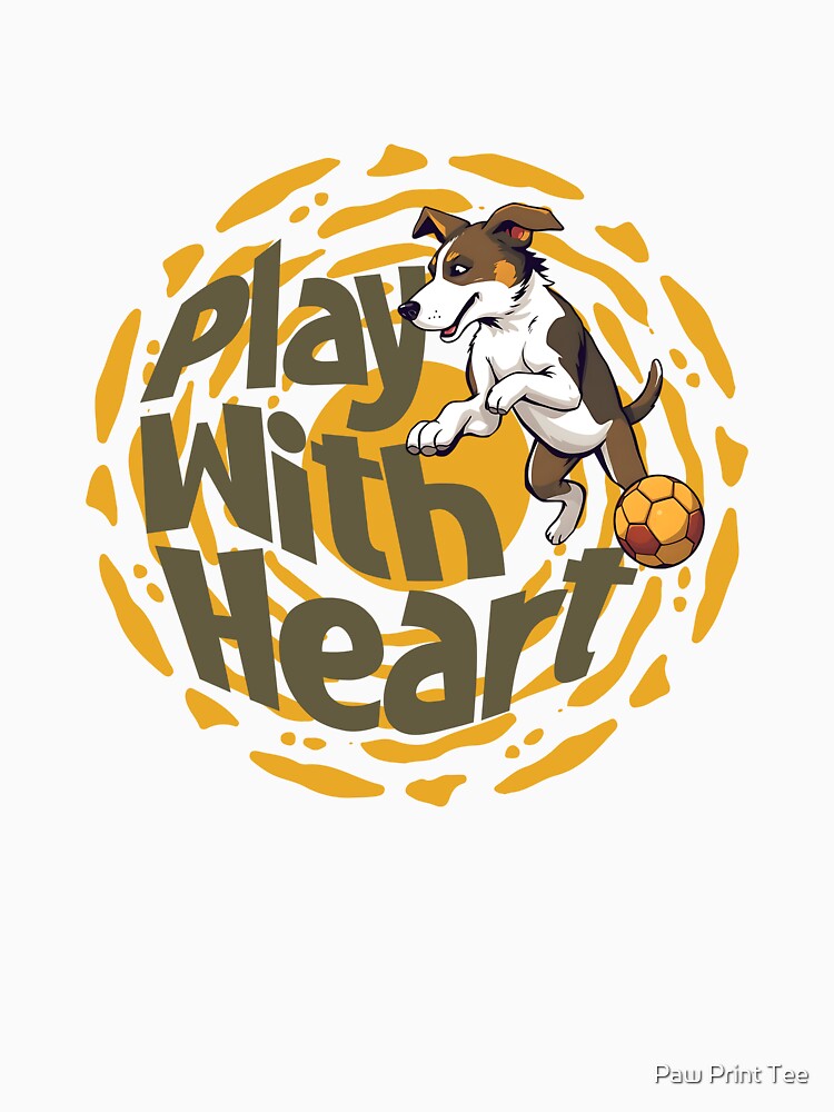 Play With Heart by Paw Print Tee