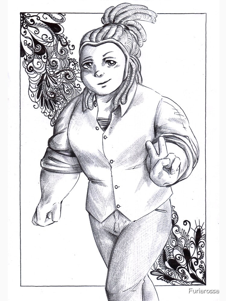 Bismuth casual (black and white) by Furiarossa