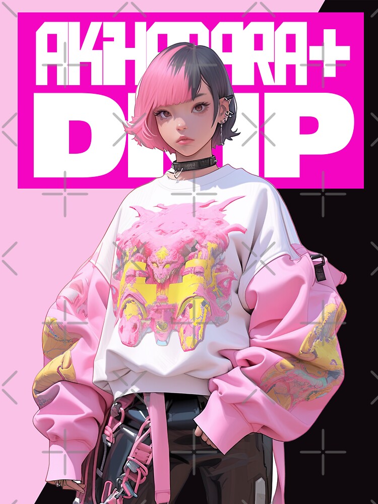 AKIBA DRIP - K-POP IDOL FROM SEOUL - ASIAN ANIME GIRL OVERSIZED FASHION HOODIE by AKIBA DRIP