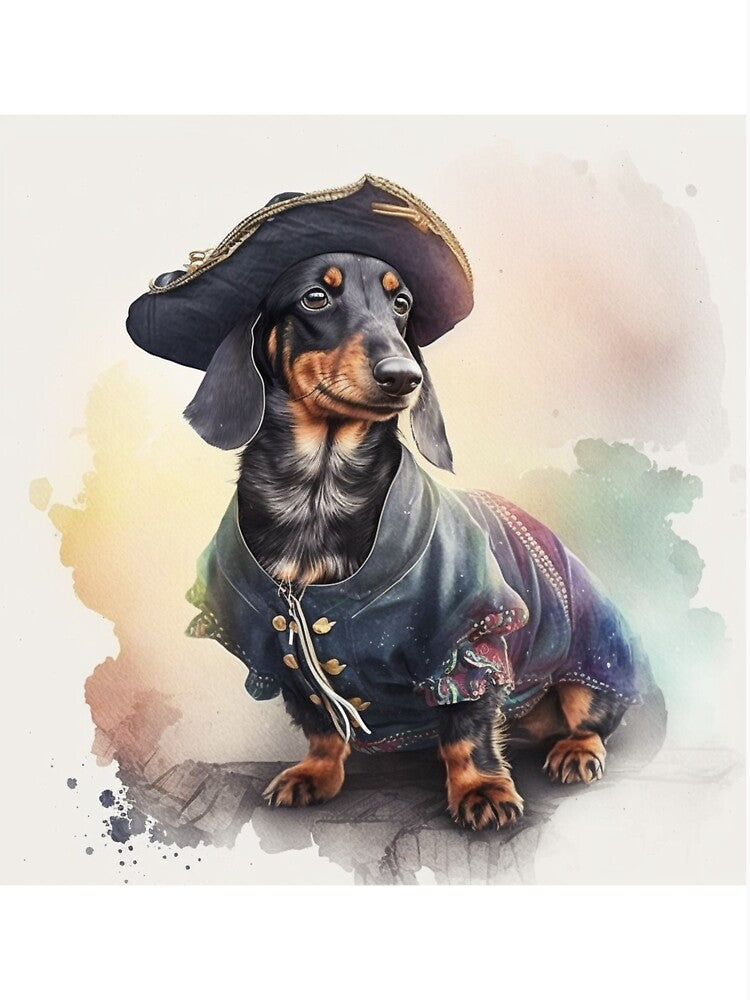 Dachshund Pirate by cami1978