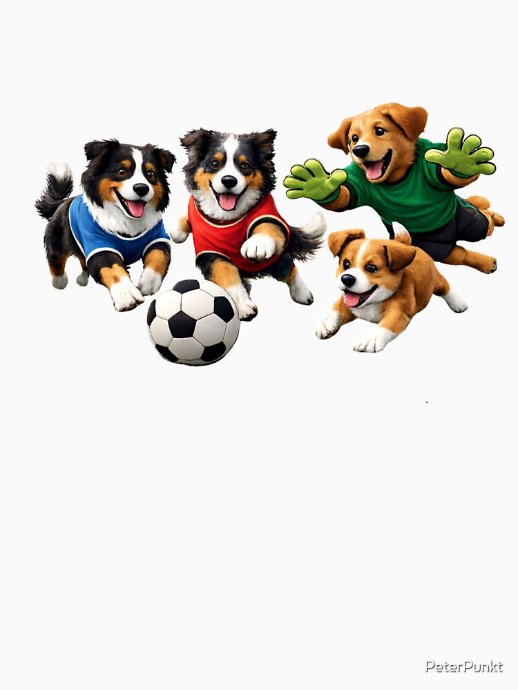 Dogs Play Football by PeterPunkt