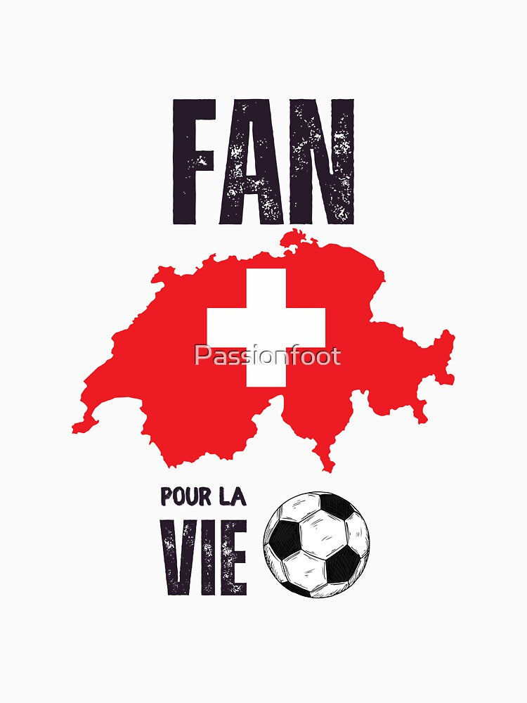 Swiss football team, fan of the Nati, supporter of Switzerland-passion foot by Passionfoot