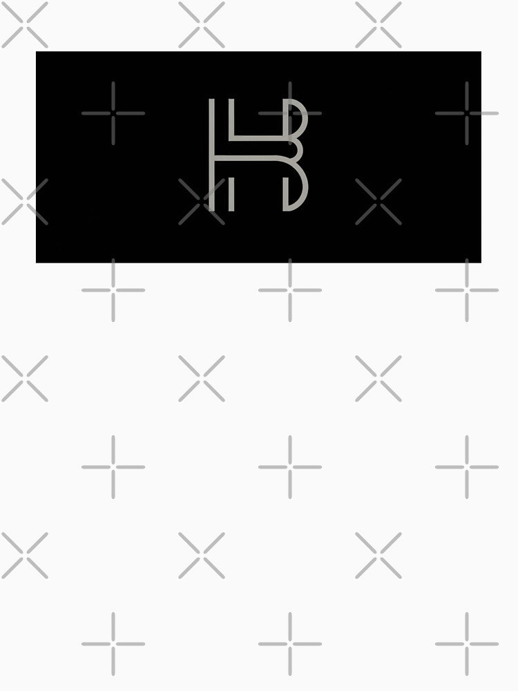 Minimalist Monogram Baseball Cap with ‘HB’ Logo by IndianShopper