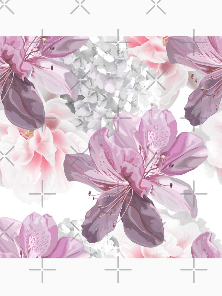 French Soft Mauves floral watercolour by DavJen