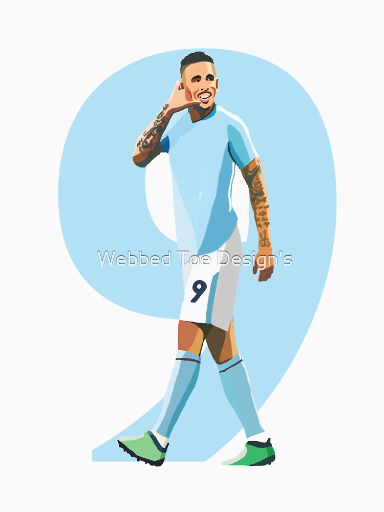 Manchester City's Gabriel Jesus by Webbed Toe Design's