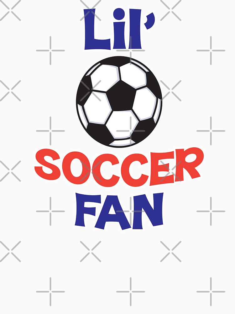'Lil' Soccer Fan' (White) by The Button Gal