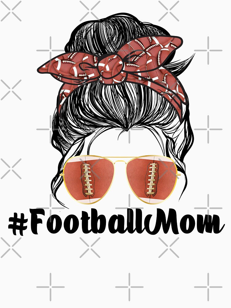 Football Mom For Game Day With Game Day Vibes by manzee