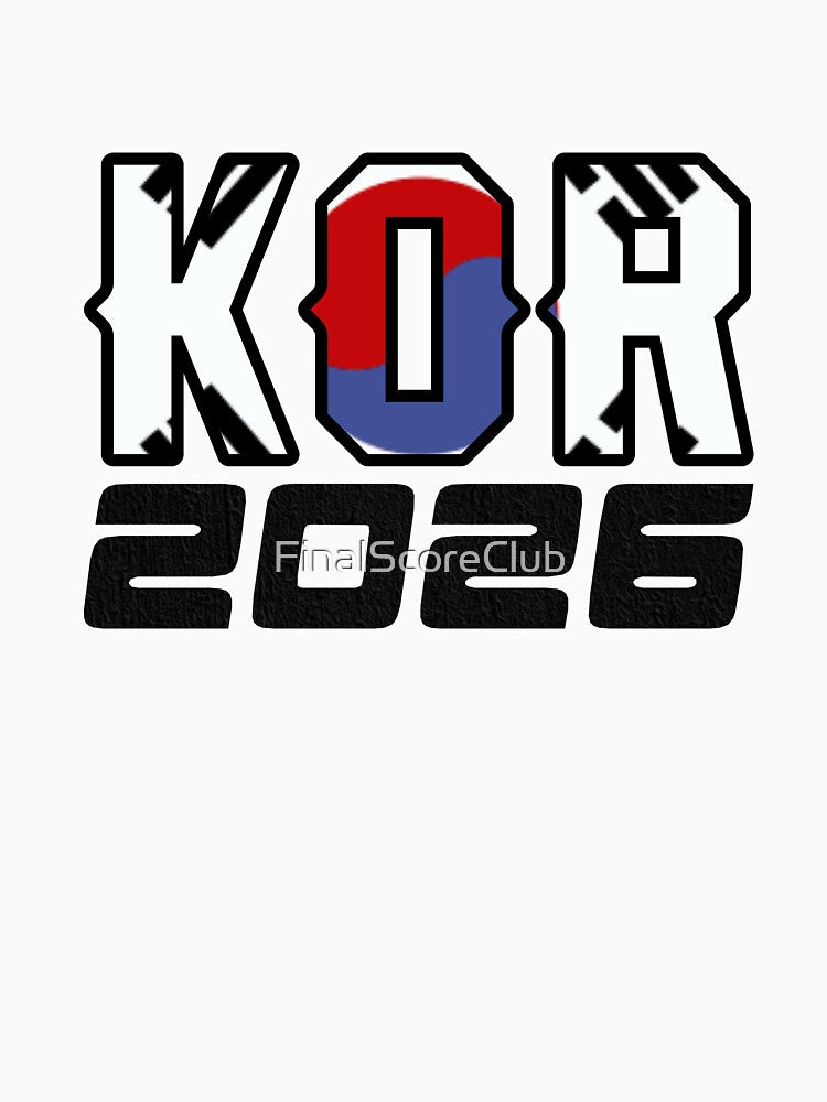 South Korea KOR 2026 Design by FinalScoreClub